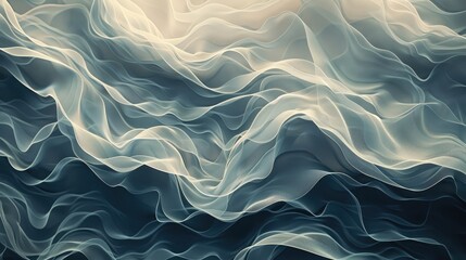 Obraz premium Organic patterns resembling waves or ripples in a serene, calming abstract background