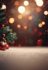 Obraz premium Merry Christmas Background With Blank Space in the Middle