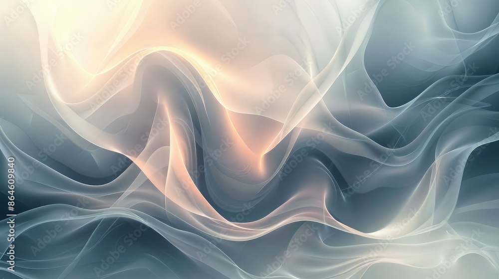 Poster soft, flowing abstract background with smooth gradients and light textures
