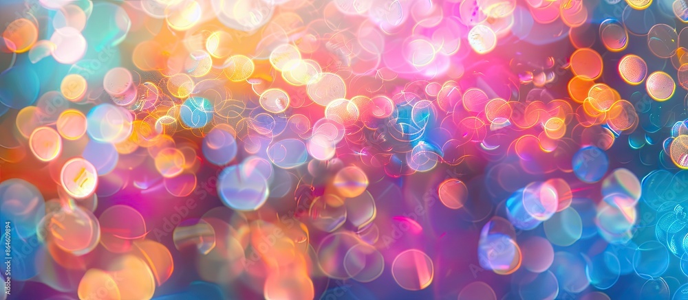 Poster light bokeh background with an abstract texture, providing a copy space image.