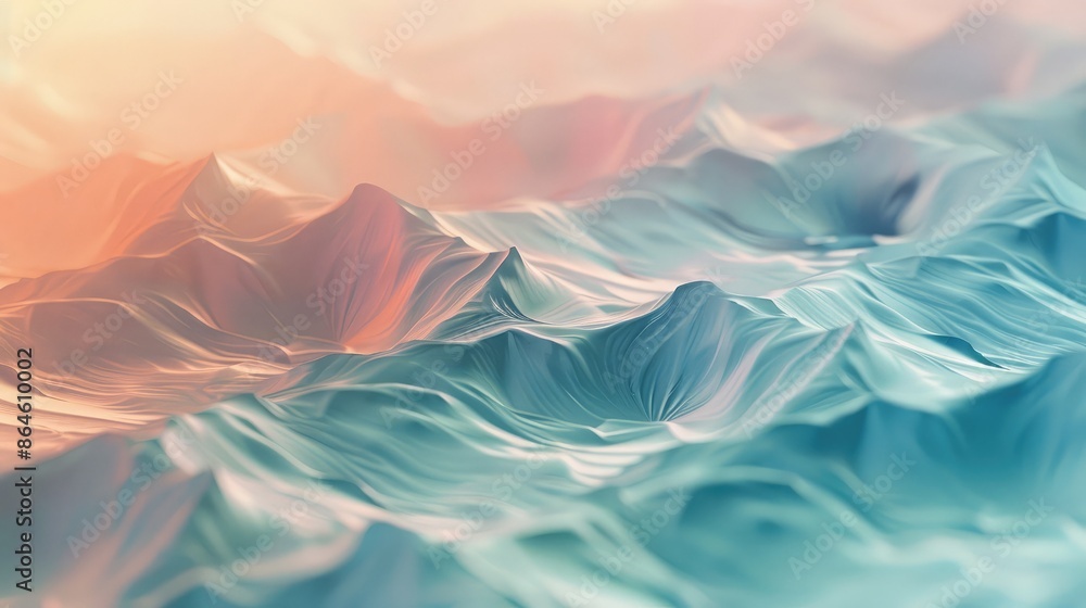 Poster soft gradients and light textures creating a serene and calming abstract background