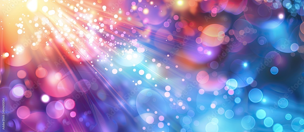 Poster background with dazzling abstract light patterns suitable for text and graphics with ample copy spac