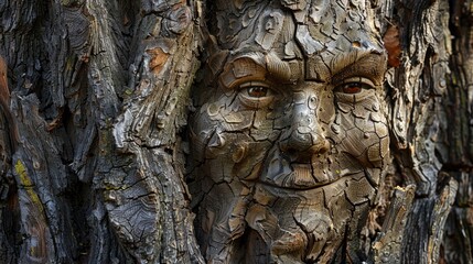 Uncommon natural treasures concealed within tree bark capturing a delightful sense of happiness