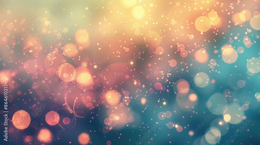 Poster subtle abstract background with soft gradients and bokeh effects creating a dreamy feel