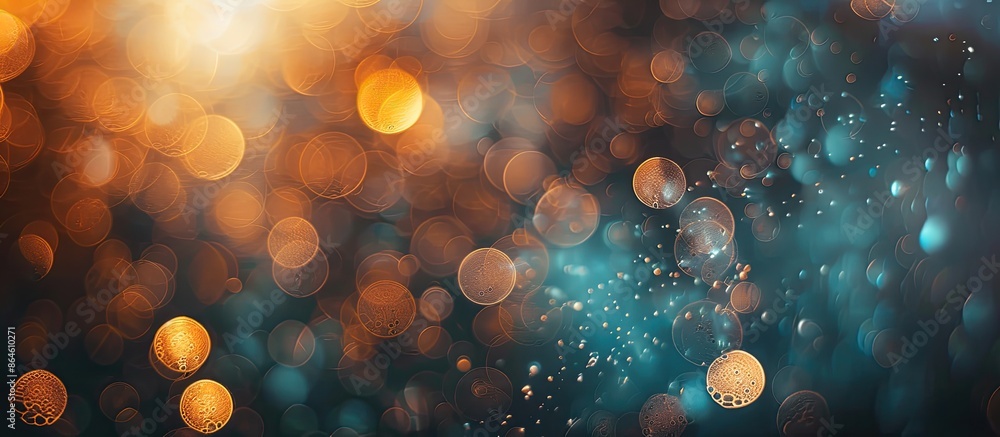 Poster bokeh background with abstract texture, showcasing copy space image.