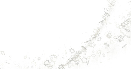 Holiday golden decoration, glitter frame isolated -