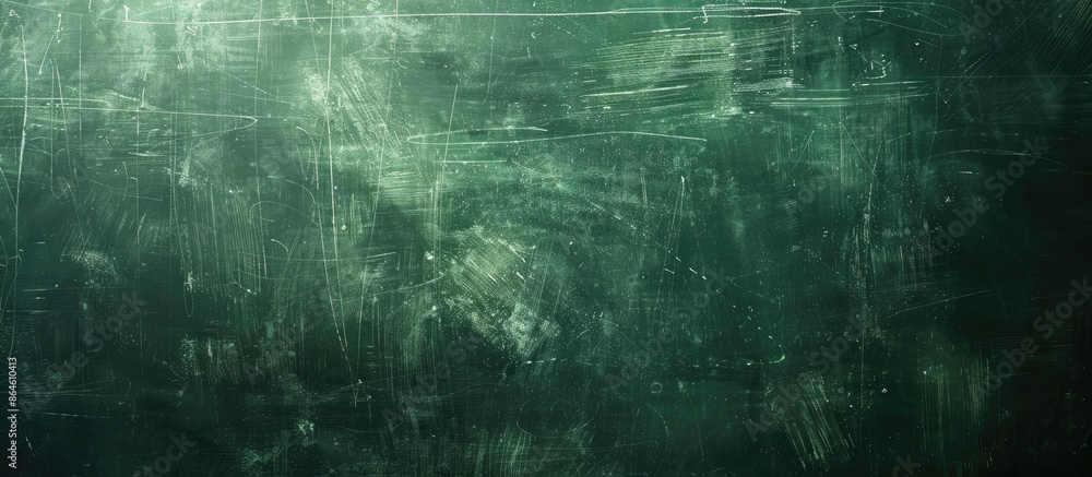 Poster Blackboard with smudges in dirty green hues is used as the backdrop for a copy space image.