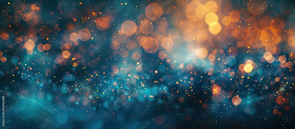 Poster an abstract texture providing a luminous bokeh effect against a copy space image.