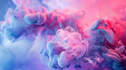 Fototapeta premium Abstract Pink and Blue Smoke Swirls