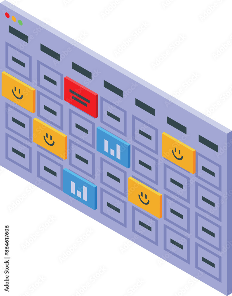 Poster kanban board app displayed on a computer screen, helping to track and manage tasks efficiently