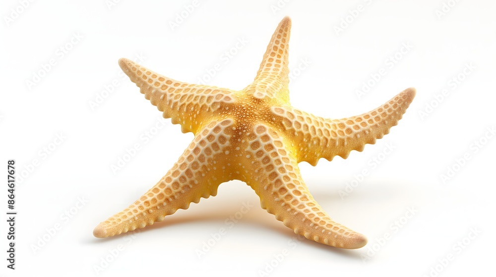 Poster 2. generate a high-resolution image of a starfish in a natural and graceful pose, emphasizing its un