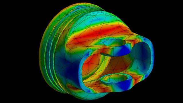 Mechanic simulation engineering - Stress and breakpoint analysis of piston under force and moment conditions