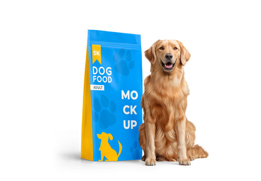 Dog Food Packaging Bag Mockup