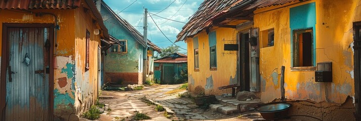 photo of vibrant stylized vojvodina old house