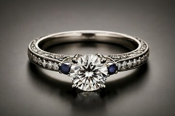 Luxurious and elegant gem ring. Intricate and beautiful details, with sparkling gems that exude elegance.