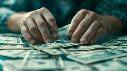 Hands Counting Money