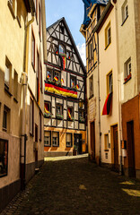 Narrow streets of Cochem, Germany