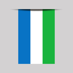 Sierra Leone Banner Flag Vector Illustration