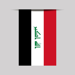 Iraq Banner Flag Vector Illustration