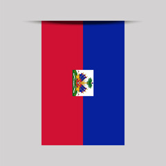 Haiti Banner Flag Vector Illustration