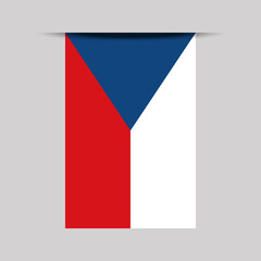 Czech Republic Banner Flag Vector Illustration