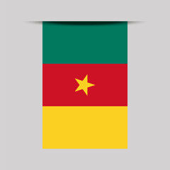 Cameroon Banner Flag Vector Illustration
