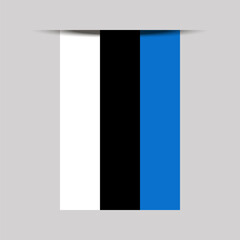 Estonia Banner Flag Vector Illustration