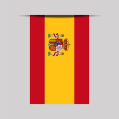 Spain Banner Flag Vector Illustration