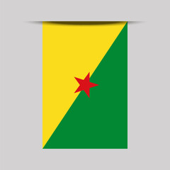 French Guiana Banner Flag Vector Illustration