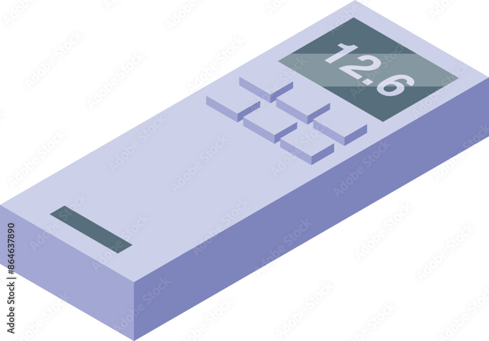 Poster air conditioner remote control showing the temperature display