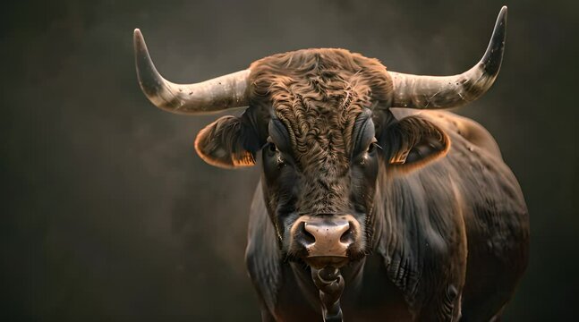 potrait scottish highland cow