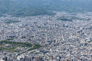 京都の上空撮影