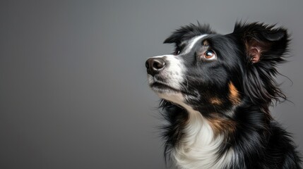 Fototapeta premium Border Collie with Curious Gaze
