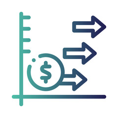 competition gradient icon