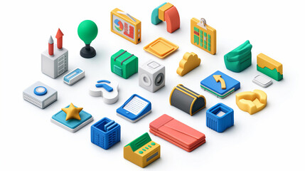 icons set for business