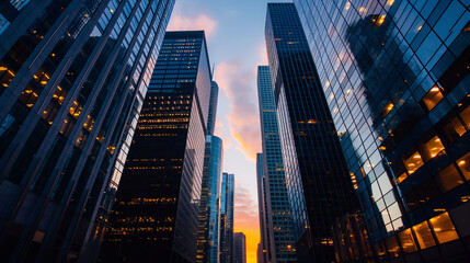 business man with city background