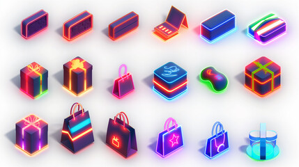 icons set for shopping