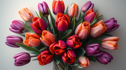 Fototapeta premium bunch of tulips