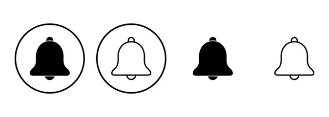 Bell Icon set. Notification icon for your web site design
