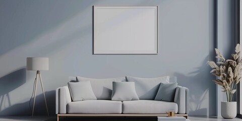 The sofa is placed in the center of the room