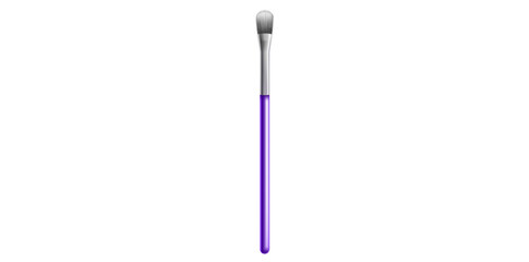  Realistic Purple Makeup Brush Vector Illustration.	