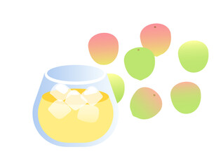 梅ジュースのイラスト