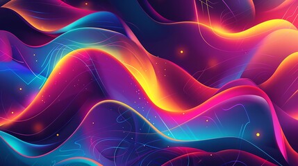 Create a fluid painting with vibrant colors and a sense of movement