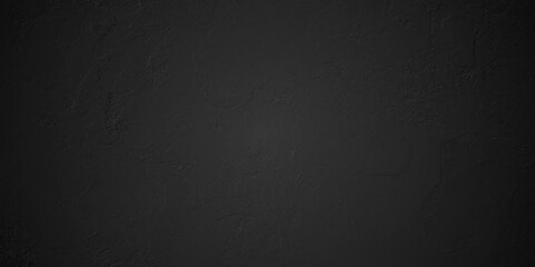 Abstract black stone wall texture grunge rock surface. dark gray background backdrop. wide panoramic banner. old wall stone for dark black distressed grunge background wallpaper rough concrete wall.