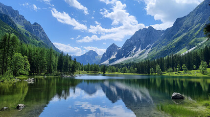 lake in the mountains