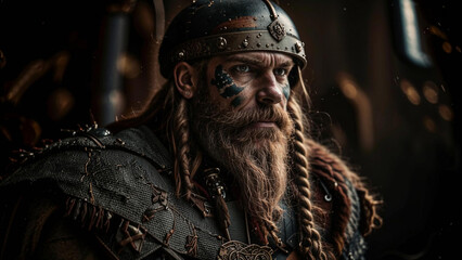 arafed man with a beard and a helmet on