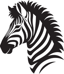 Zebra Silhouette vector illustration