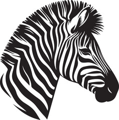 Zebra Silhouette vector illustration