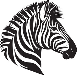 Zebra Silhouette vector illustration