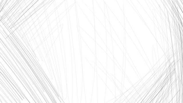 Animation in the form of a noisy texture with pencil shading.